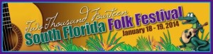 South Flordia Folk Festival 2014 banner