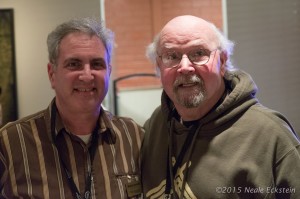 AcousticMusicScene.com's Michael Kornfeld and Tom Paxton during the 2015 International Folk Alliance Conference in Kansas City
