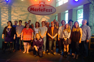 Finalists in the 24th Annual Chris Austin Songwriting Contest are shown with Jim Lauderdale and the judges (Photo: Jim Thompson)
