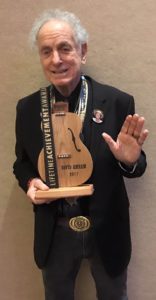 David Amram holds his Lifetime Achievement Award. (Photo: Michael Kornfeld)