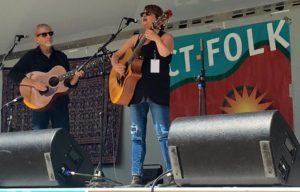 Open Book performs during the 2017 Connecticut Folk Festival. (iPhone Photo: Michael Kornfeld)