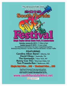 South Florida Folk Festival 2019 Poster
