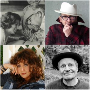 2019 AMA President's and Lifetime Achievement Awards honorees include (clockwise, from left): the late Felice and Boudleaux Bryant, Elvis Costello, Maria Muldaur, and Delbert McClinton.