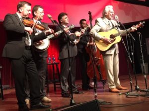 The Del McCoury Band captured live in concert at Cain's Ballroom in Tulsa, Oklahoma, April 28, 2016 (iPhone Photo: Michael Kornfeld)