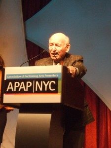 George Wein was honored during the 2012 APAP Conference in New York City. (Photo: Steve Ramm)