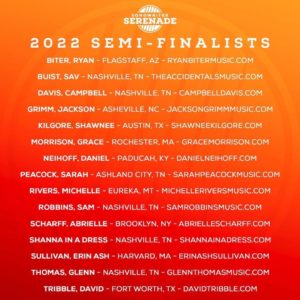 2022 Songwriter Serenade Semifinalists