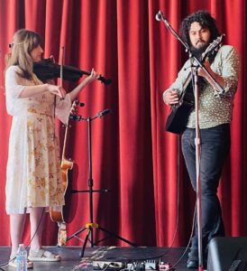 The Honey Badgers showcase their talents during the 2024 Susquehanna Folk Festival in York, Pennsylvania. (iPhone Photo: Michael Kornfeld)