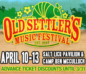 Old Settler's Music Festival Set for April 10-13, 2014 in Texas Hill Country